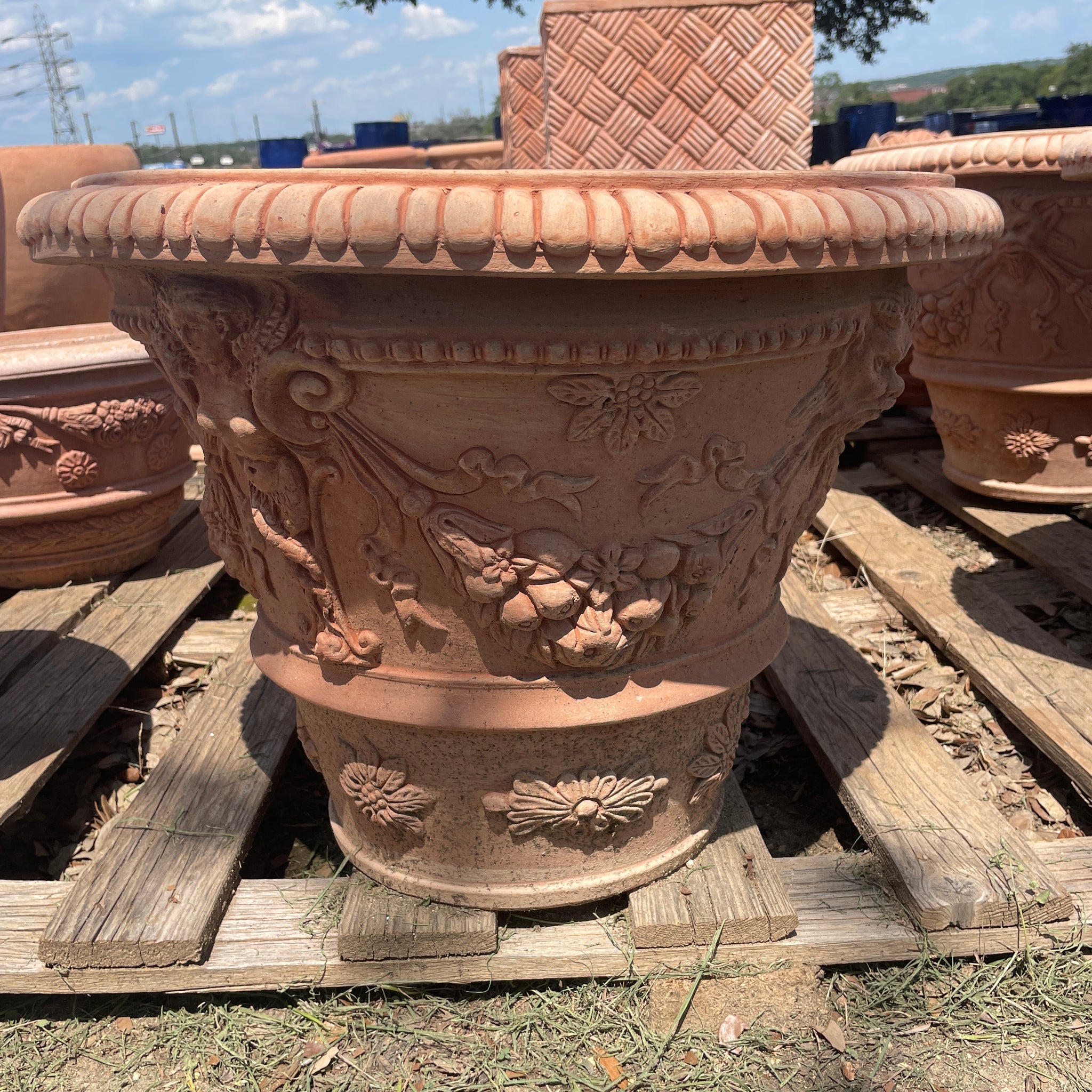 Italian Caryatids Ornate Vase 17"