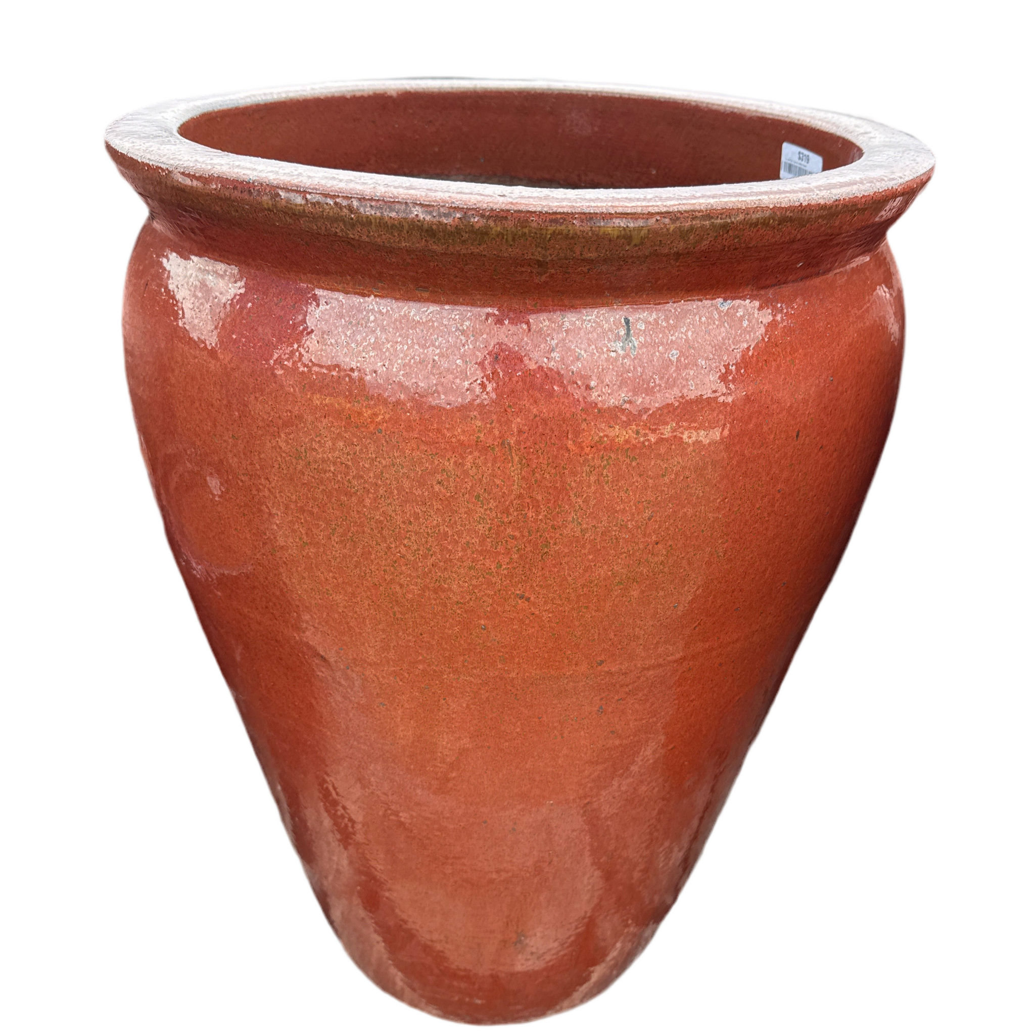 Sunset Red Tapered w/Rim Planter