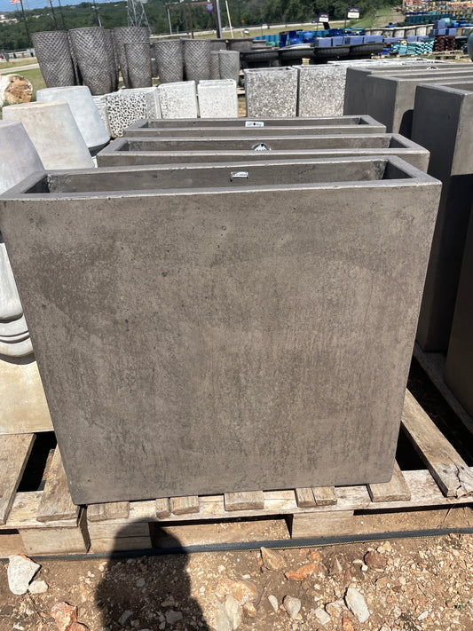 Cement Rectangular Planter 31"