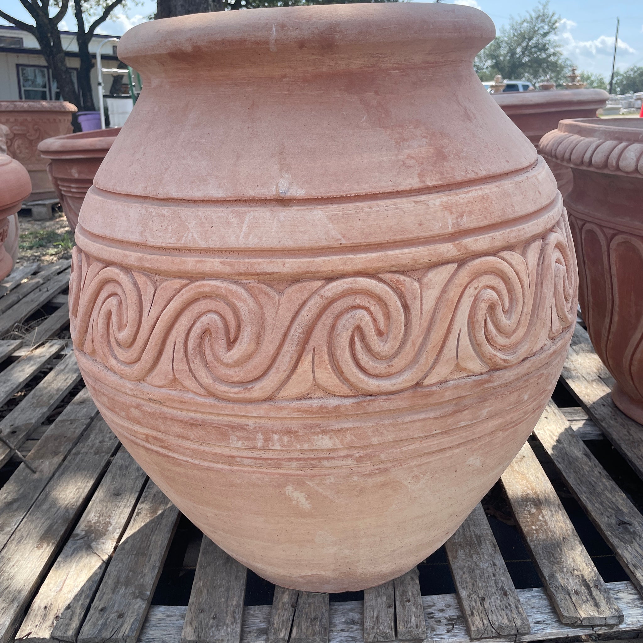 Italian Greca Greek Jar 30"