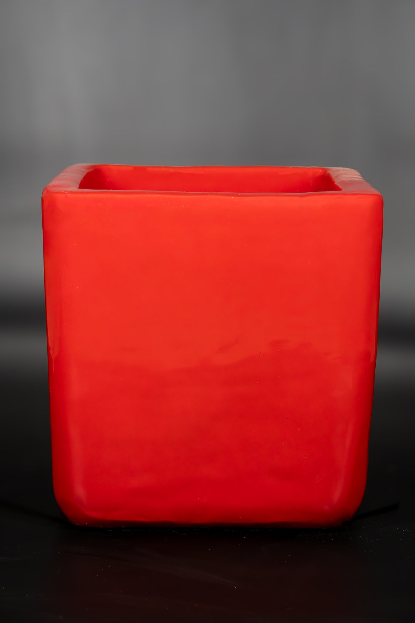 Red Standard Cube Planter 14"