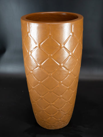 Matte Honey Large Dotted Squares Planter