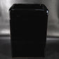 Glossy Black Tall Square Planter 17"