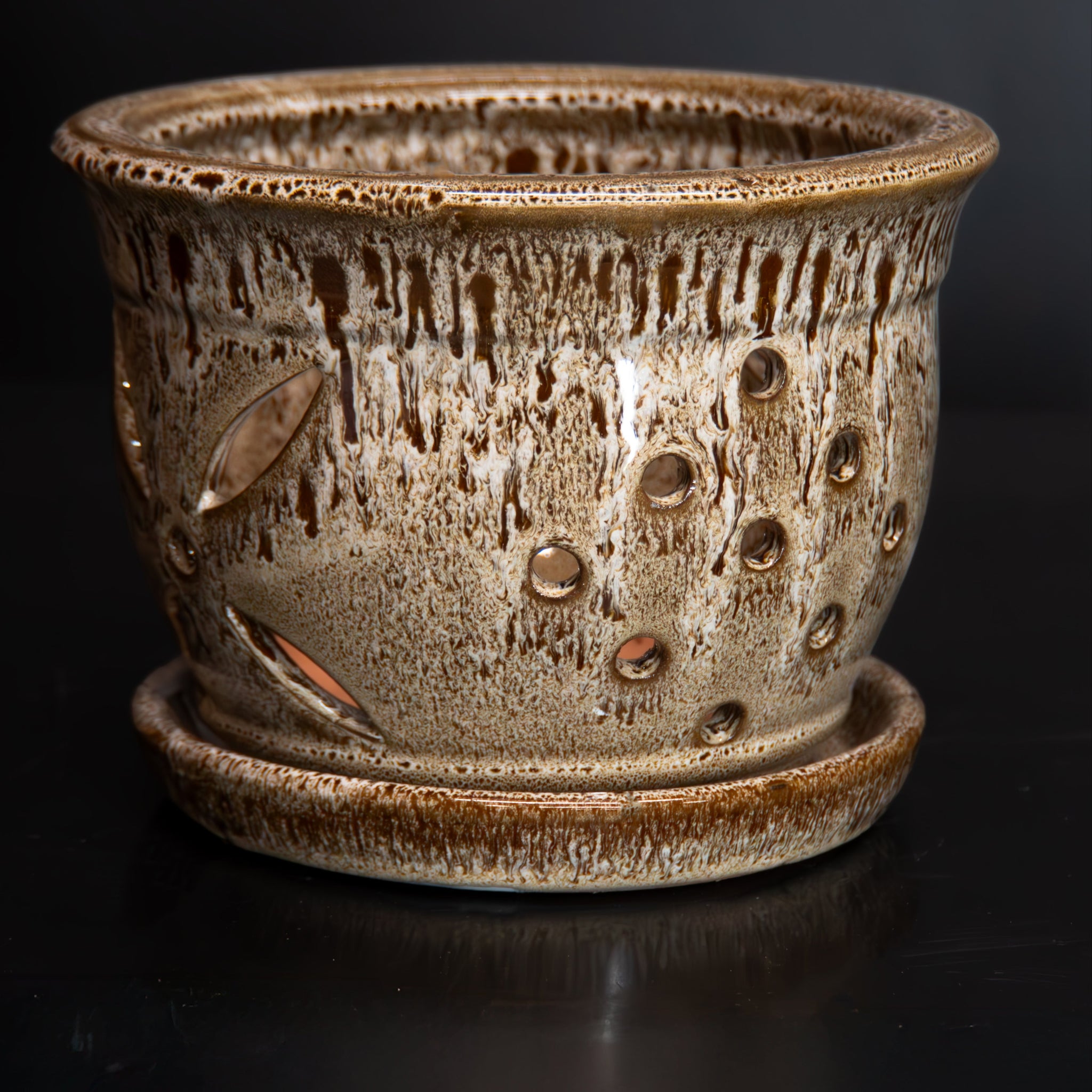 Round Orchid Pot