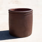 Black Clay Lipped Cylinder Planter 16"