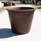 Black Clay Planter Wide Lipped Planter 11"