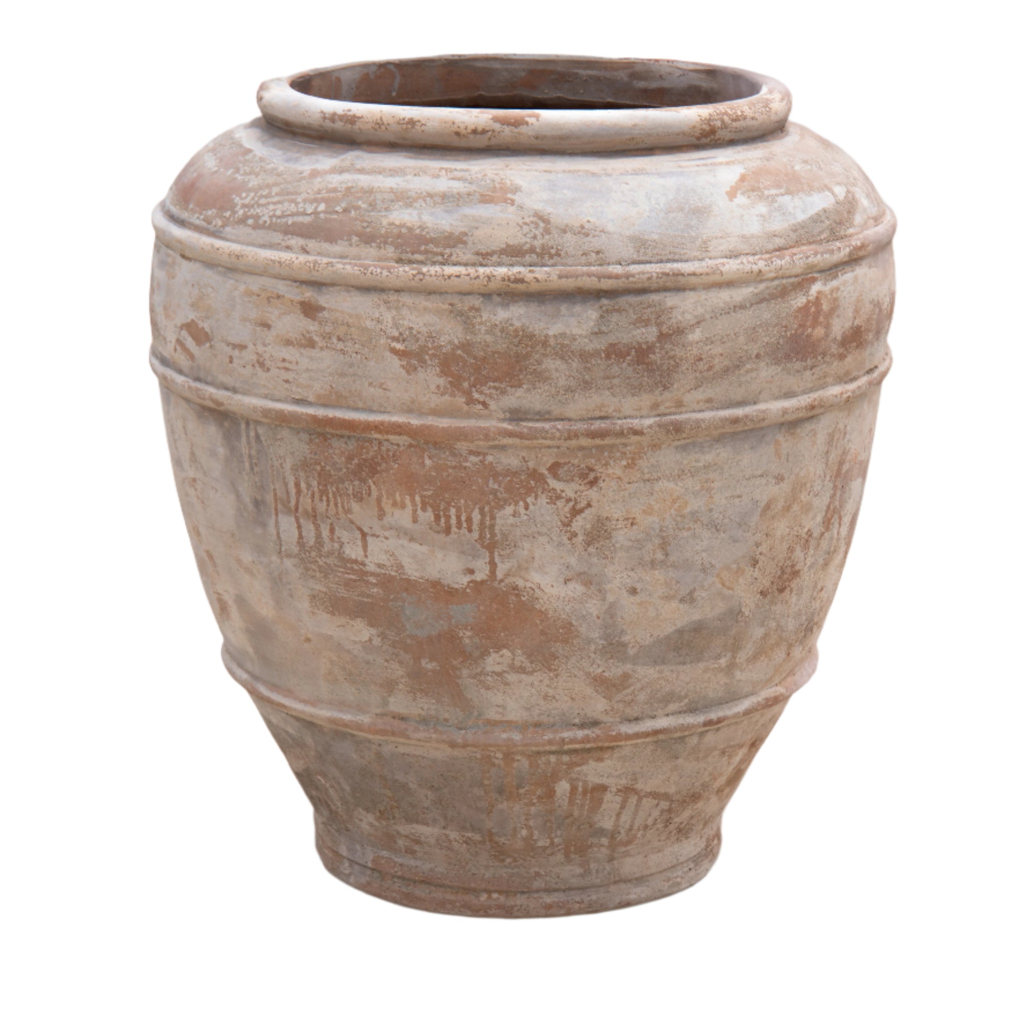 Antique Grey Terracotta Mykonos Krater Jar