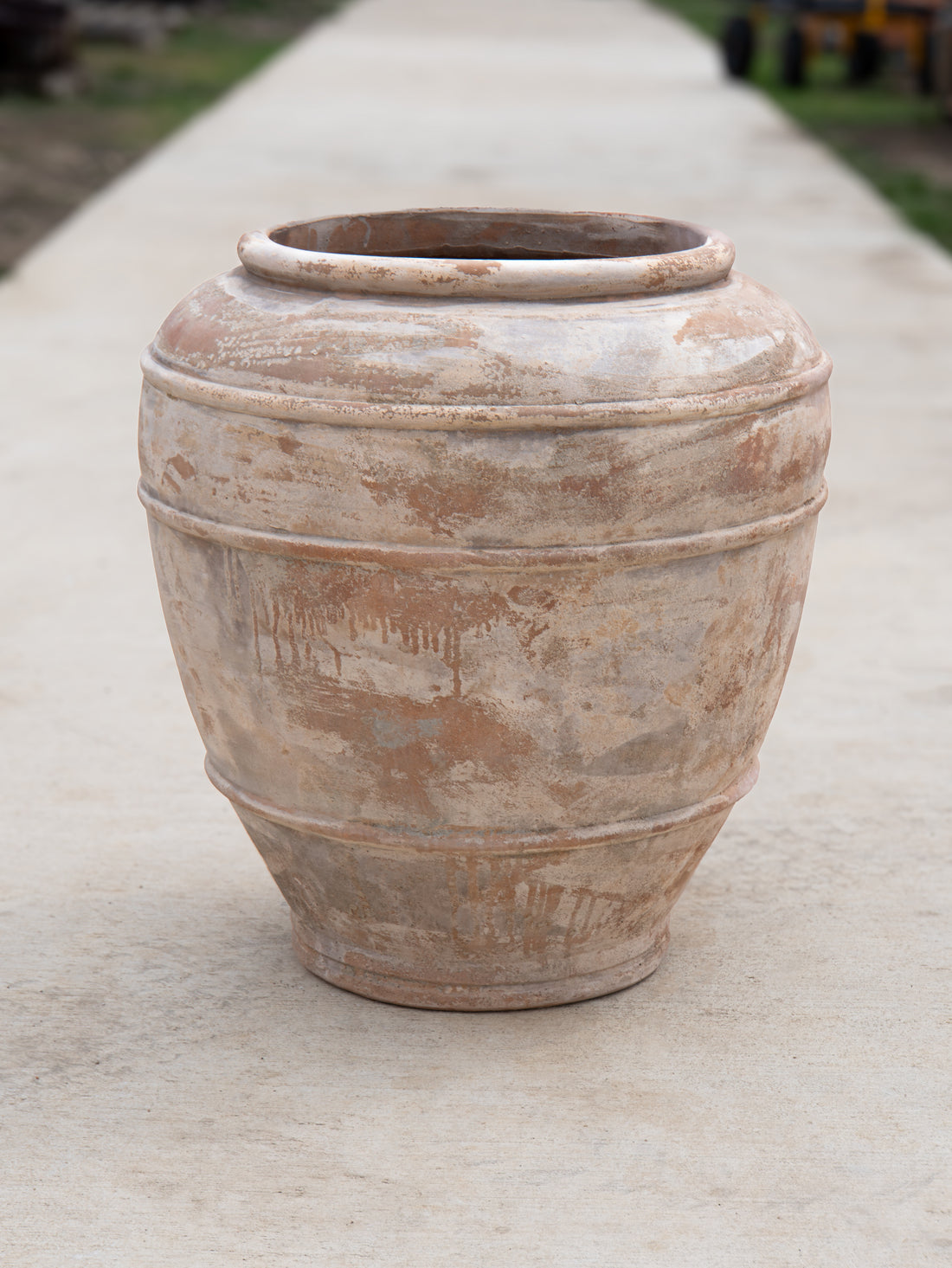 Antique Grey Terracotta Mykonos Krater Jar