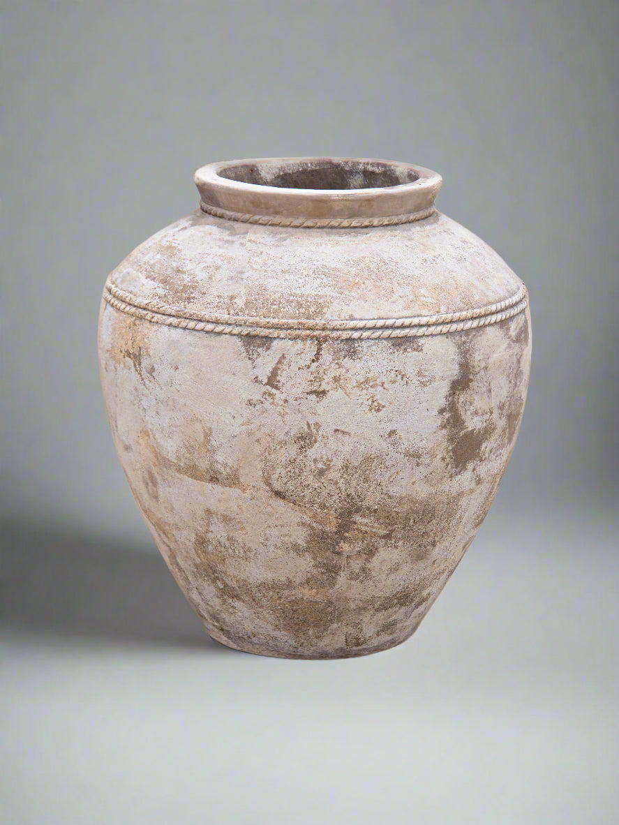 Antique Grey Terracotta Greek Jar