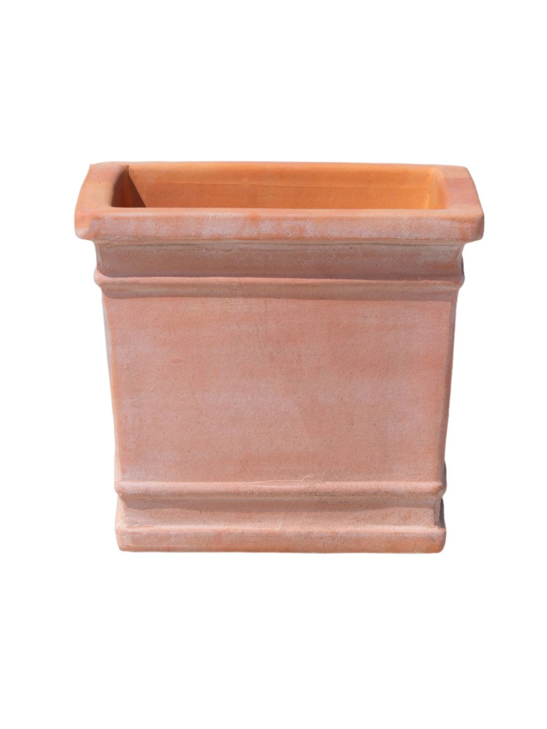 Terracotta Trimmed Cube Planter
