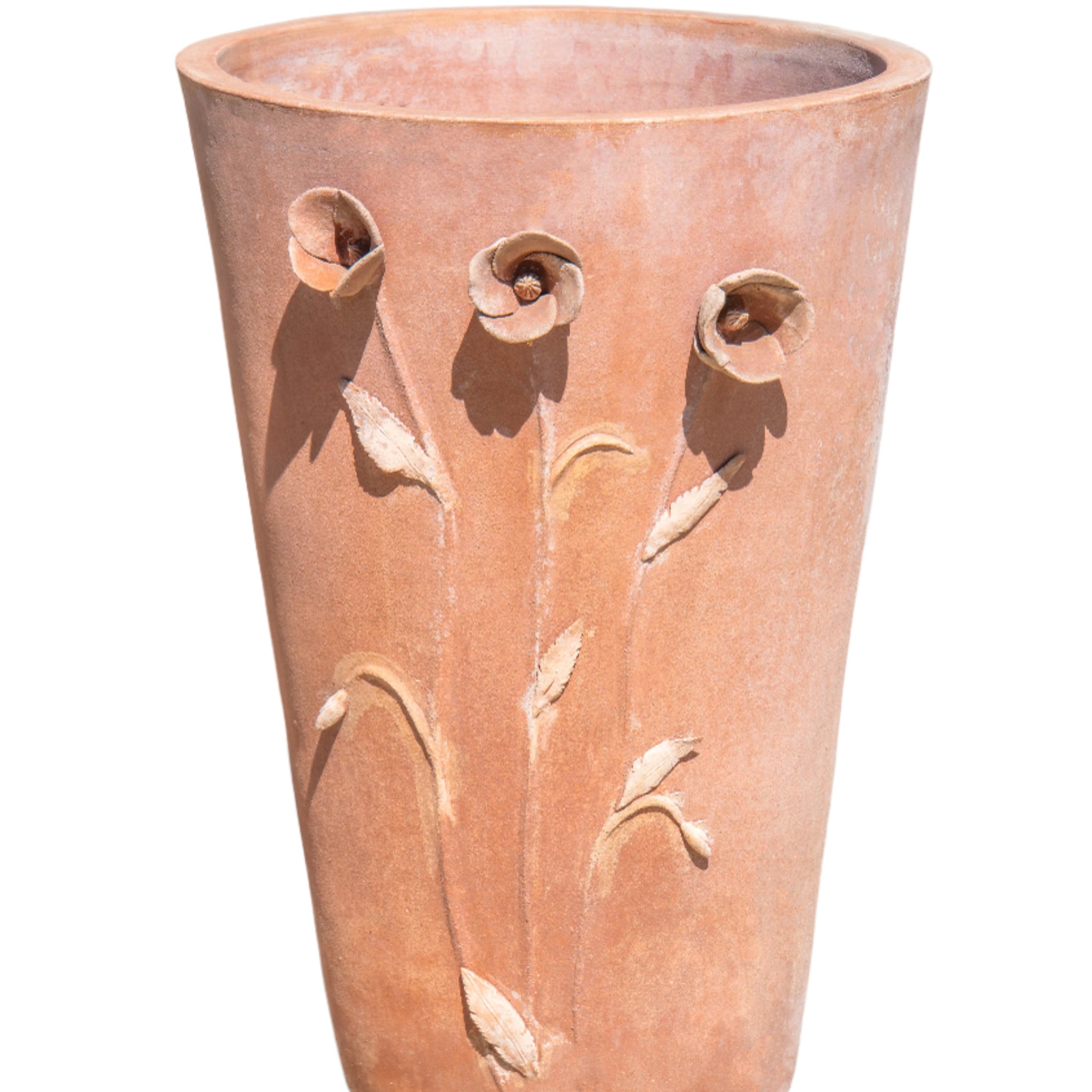 Italian Poppy Vase 21"