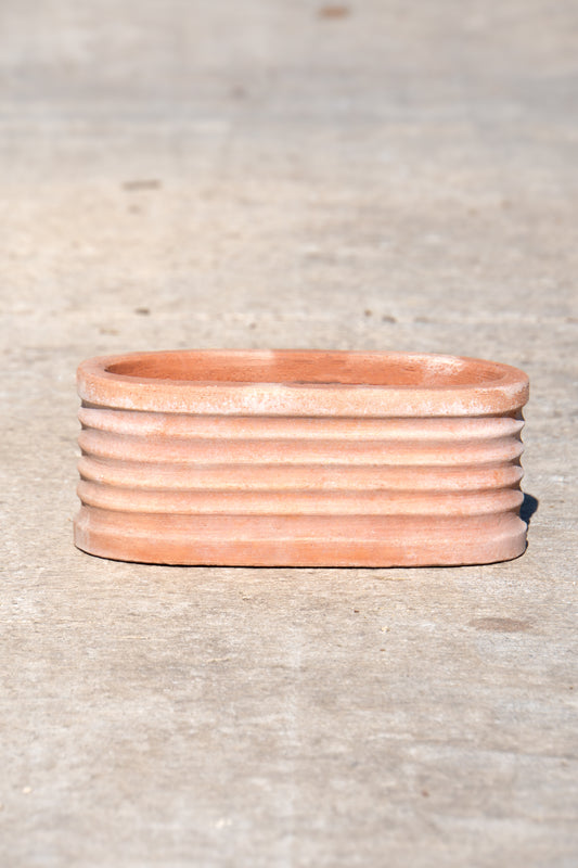 Italian Oval Striped 4"