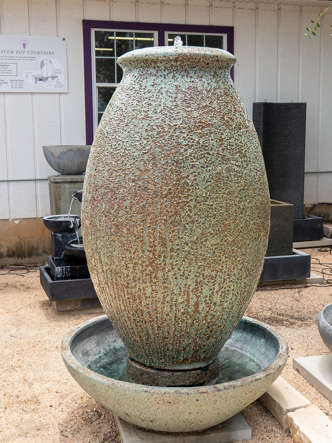 Atlantis Green Vase Fountain