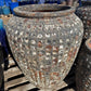 Blue Aged Iron Waffle Jar