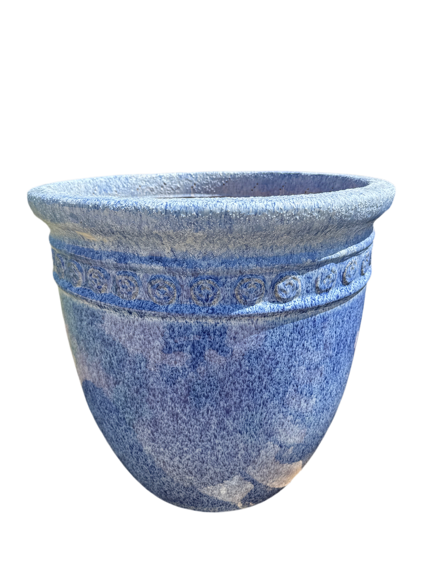 Sandy Falling Blue Coin Planter