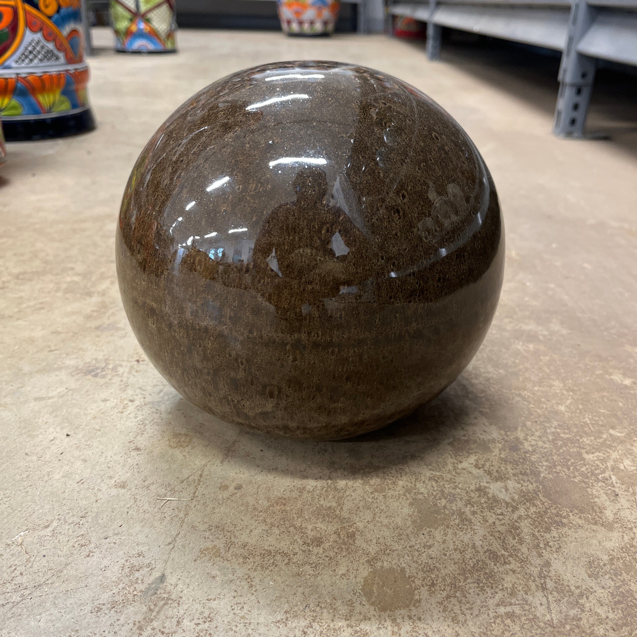 Falling Brown Sphere