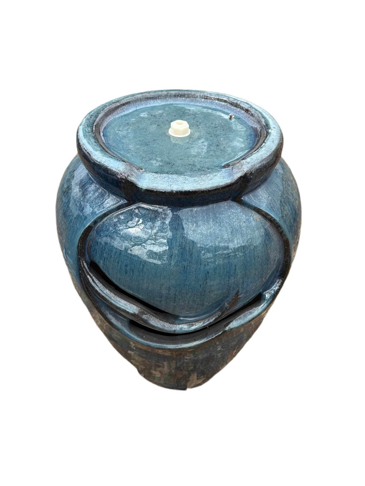 Dotted Blue Tea Garden Fountain A