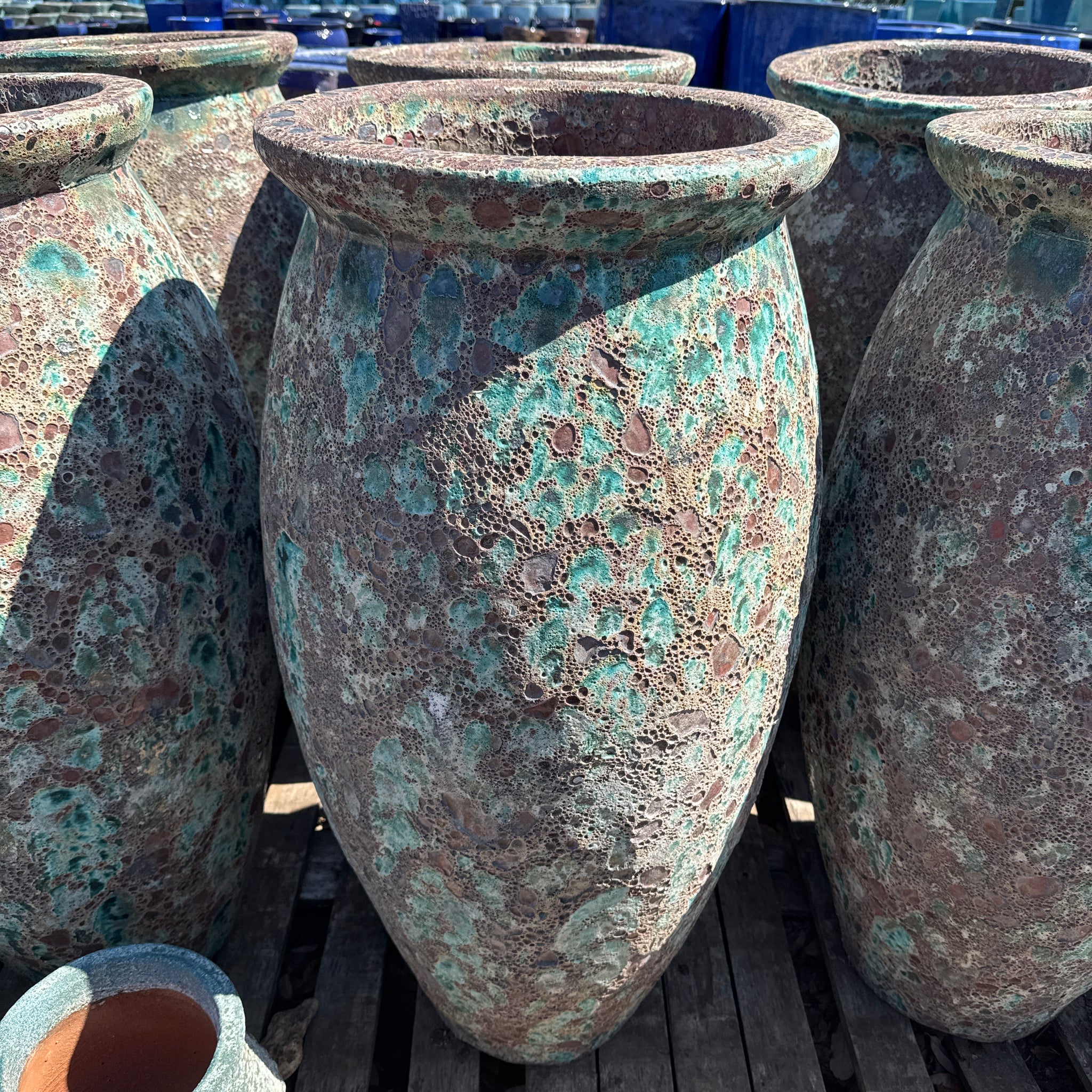 Bubbled Pollux Tall Vase Planter