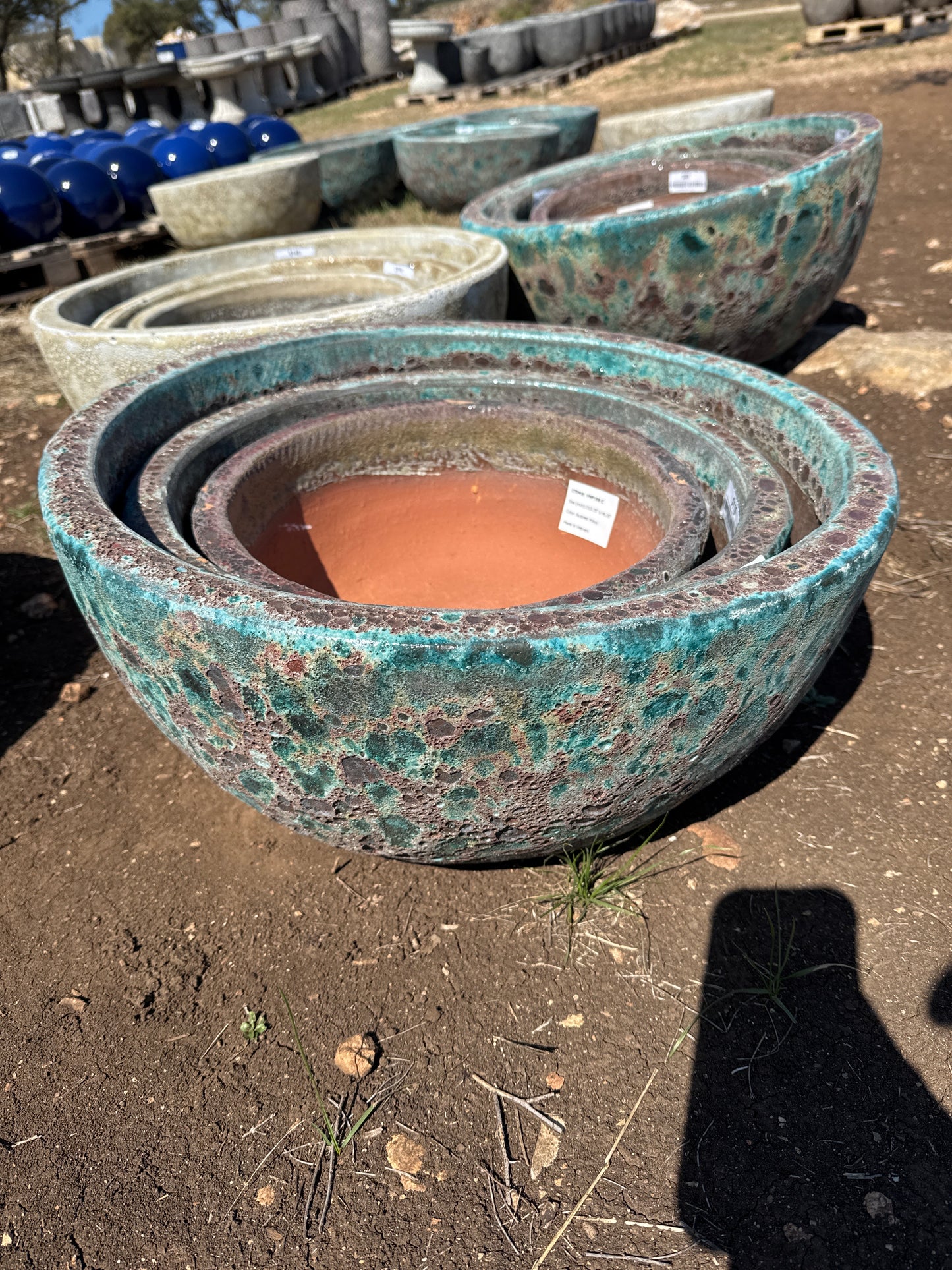 Bubbled Pollux Bowl Planter