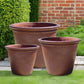 Black Clay Planter Wide Lipped Planter