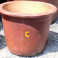 Black Clay Planter Wide Lipped Planter 11"