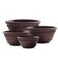Black Clay Lipped Bowl Planter