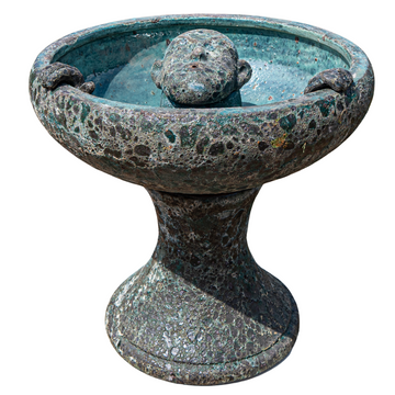 Rustic Jade Swimmer in Bowl Fountain