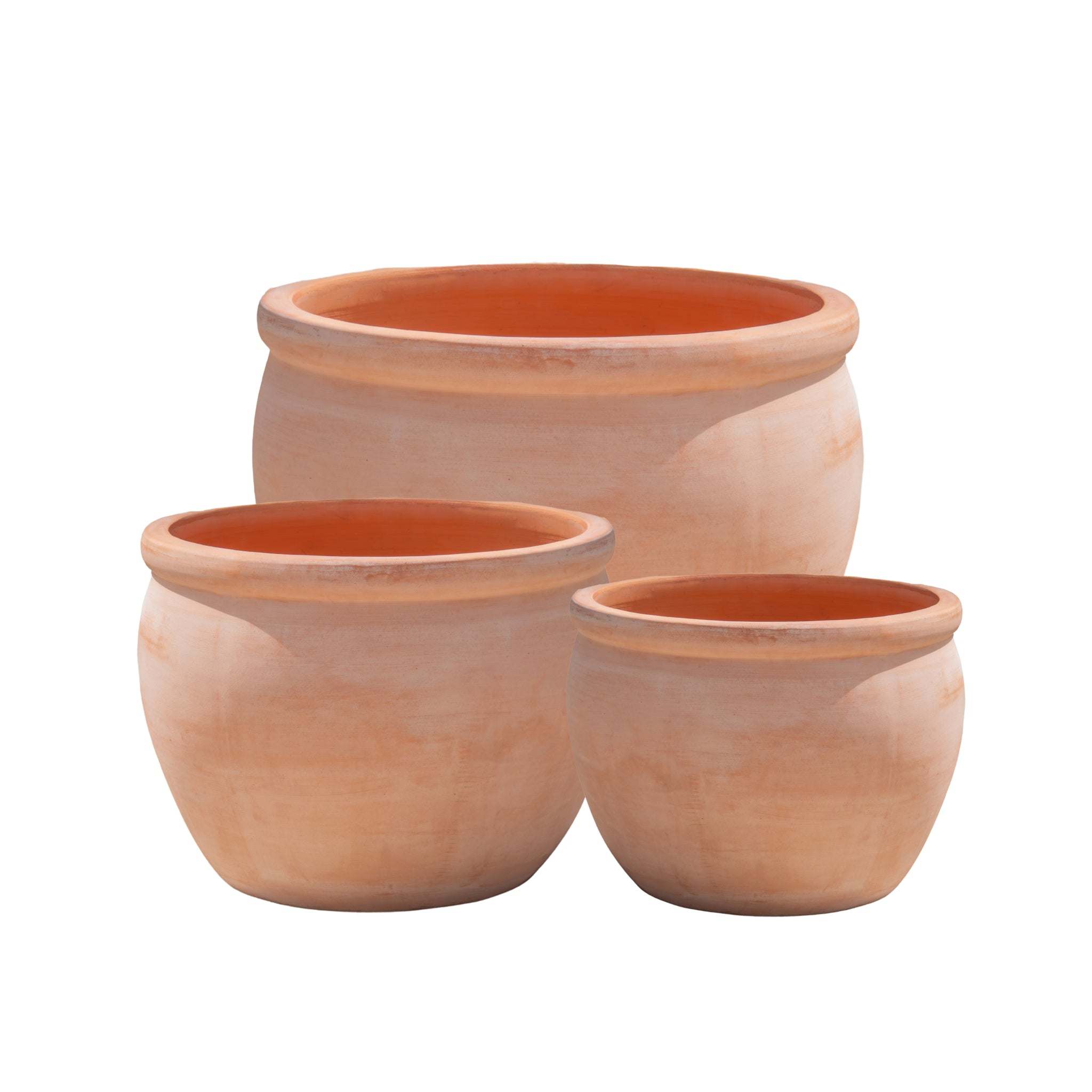 clay planter pots Terracotta Bowed Lipped Planter
