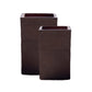 Black Clay Tall Square Planter