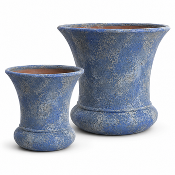 Snow Blue Inward Rounding Planter