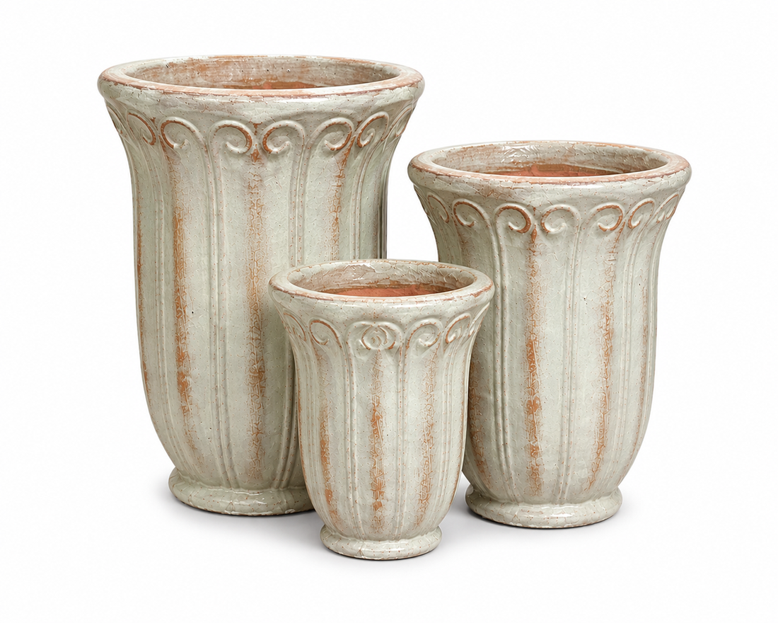 Rococo Tall Trumpet Planter