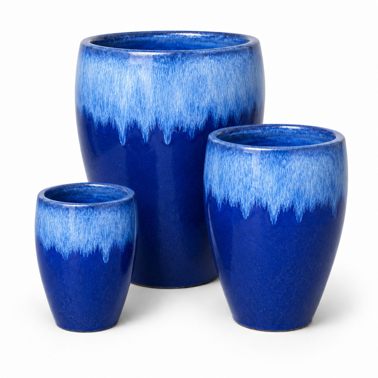 lowes ceramic plant pots Bowed Smooth Planter