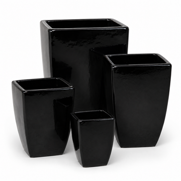 Smooth Bowed Square Planter