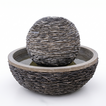 Slate Sphere Fountain 2