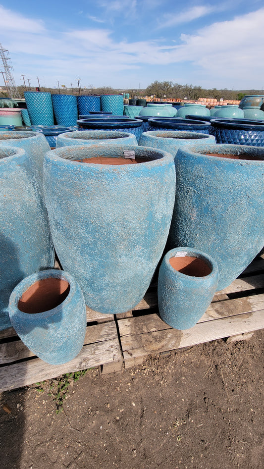 Sandy Turquoise Beach Planter